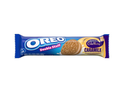 Oreo Double Stuff Cookie Sandwich Inspired By Cadbury Caramilk 131g x 20 (AUSTRALIA)