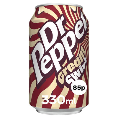 Dr Pepper Cream Swirl PM 85p 330ml Can x 24 (UK)