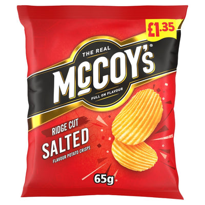 McCoy's Salted Crisps 65g £1.35 PMP x 20 (UK)