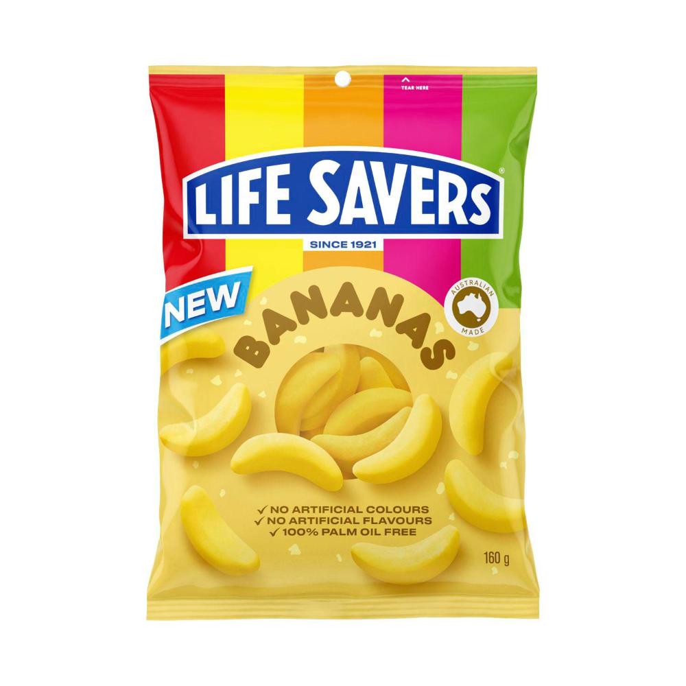 Life Savers Bananas 160g x 12 (AUSTRALIA)