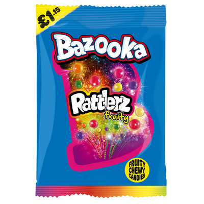 Bazooka Rattlerz Fruity Bag 100g £1.15 PMP x 12 (UK)