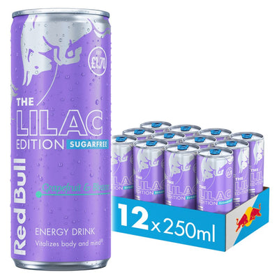 Red Bull Lilac Edition Sugarfree Grapefruit & Blossom Energy Drink 250ml PM £1.70 x 12 (UK)