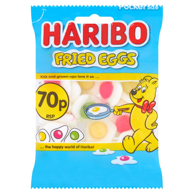Haribo Fried Eggs Bag 60g 70p PMP x 20 (UK)