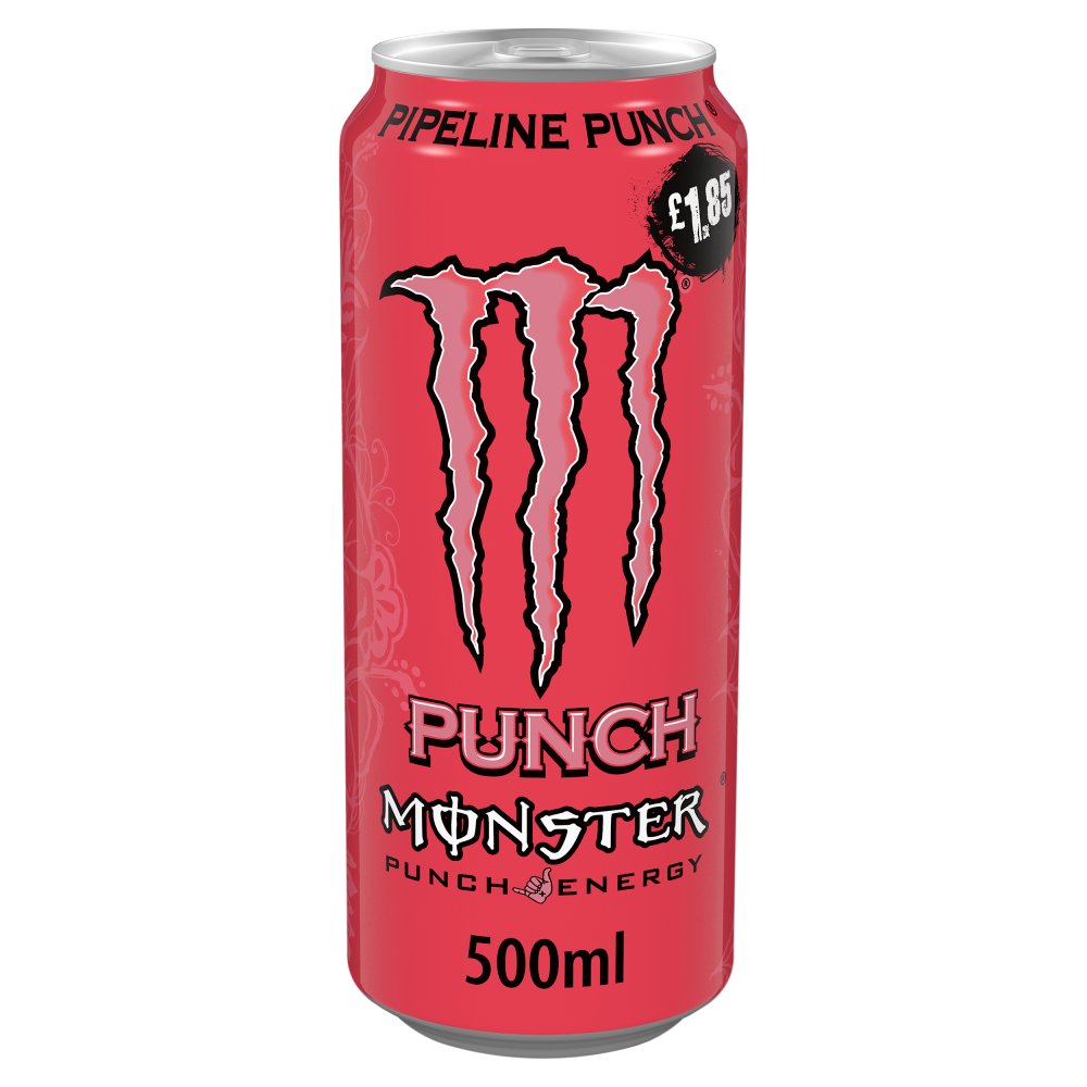 Monster Energy Drink Pipeline Punch 500ml PM £1.85 Can x 12 (UK)