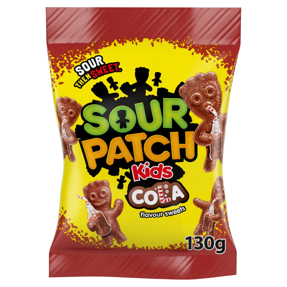 Sour Patch Kids Cola Flavour Sweets Bag 130g x 10 (UK)
