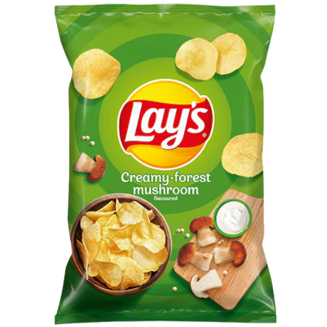 Lays Mushroom & Cream 130g x 21 (EU)
