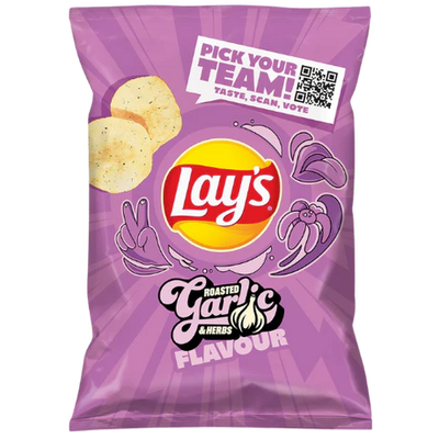 Lays Roasted Garlic & Herbs 130g x 21 (EU)