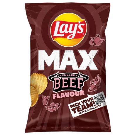 Lays Max Wavy Pulled Beef 120g x 24 (EU)