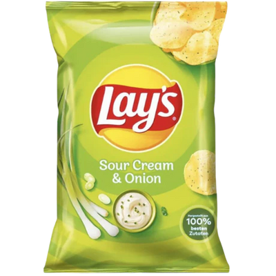 Lays Sour Cream & Onion 150g x  9 (EU)