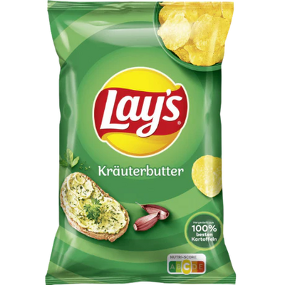 Lays Butter & Herb Krauterbutter 150G X 9 (EU)