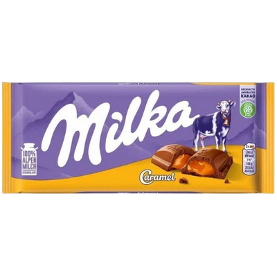 Milka Caramel Chocolate Bar 100g x 23 (GERMANY)