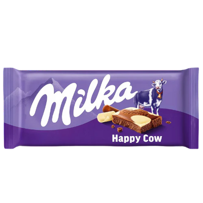 Milka Happy Cows Chocolate Bar 90g x 24 (GERMANY)