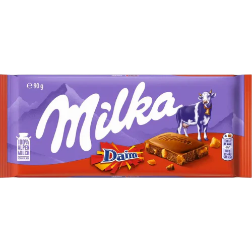 Milka Daim Chocolate Bar 90g x 24 (GERMANY)