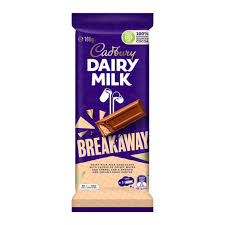 Cadbury Dairy Milk Breakaway Chocolate Block 180g x 15 (AUSTRALIA)