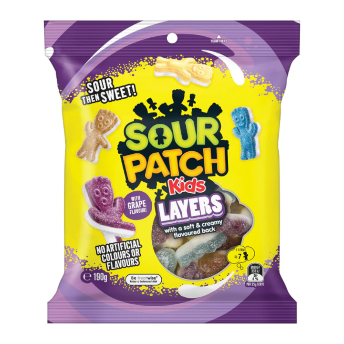 Sour Patch Kids Layers 190g x 20 (AUSTRALIA)